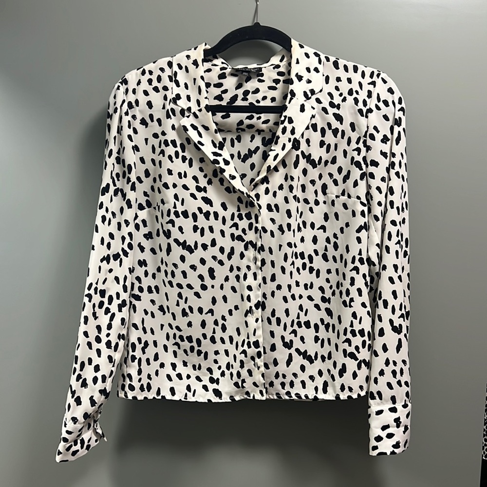 Small Top Shop white / black business casual top